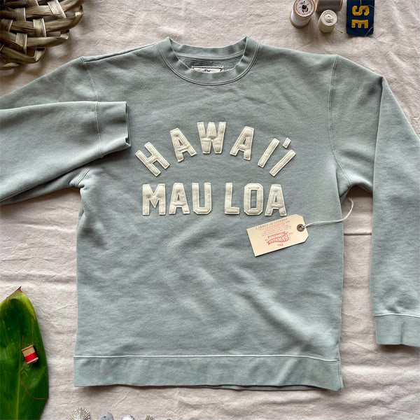 HAWAI`I MAU LOA- ivory on seafoam