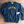 Load image into Gallery viewer, Mens Raglan Fleece Navy x Haleiwa Gold applique
